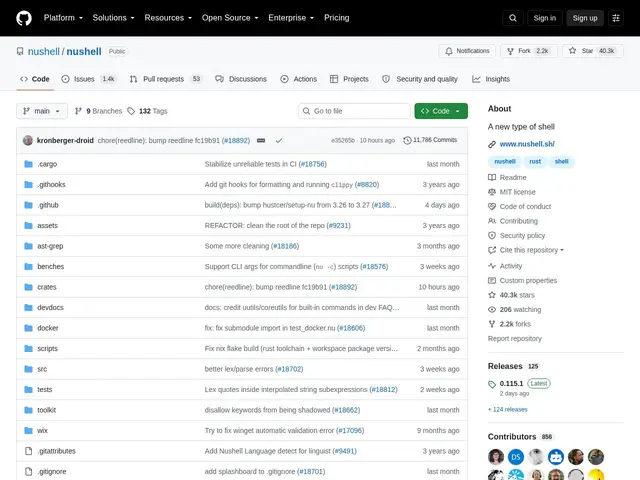 Preview of Nushell