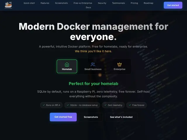 Preview of Dockhand
