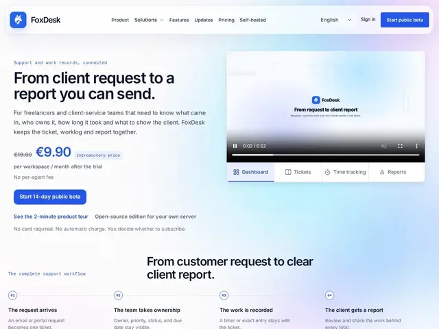 Preview of FoxDesk