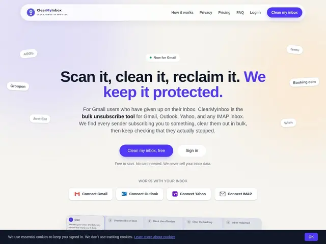 Preview of ClearMyInbox