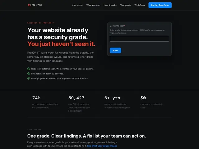 Preview of FreeDAST
