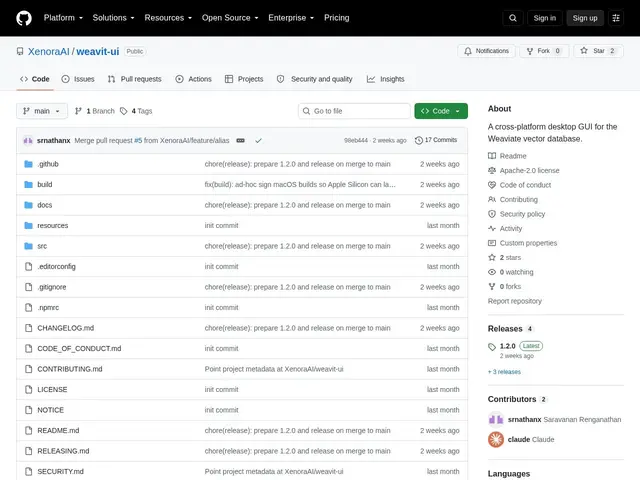 Preview of Weavit UI