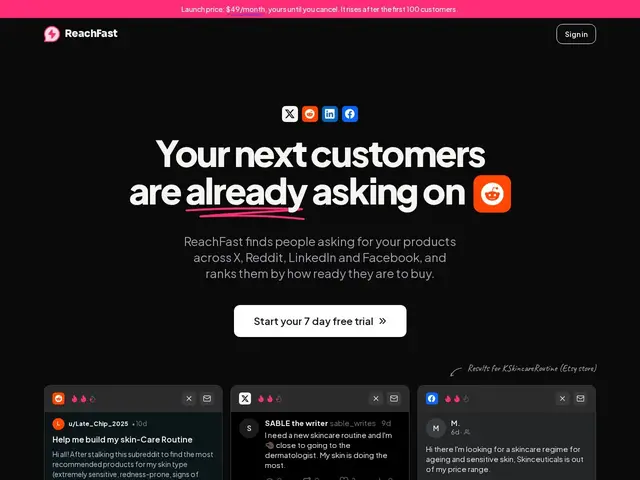 Preview of ReachFast