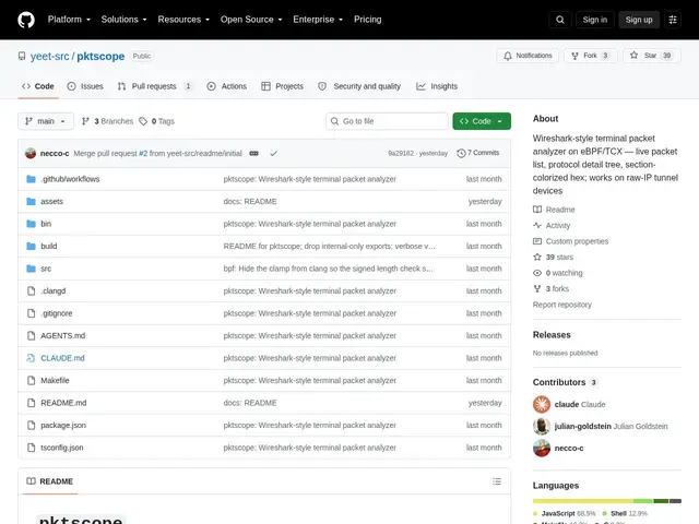 Preview of pktscope