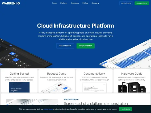 Preview of Warren - Cloud Infrastructure Platform