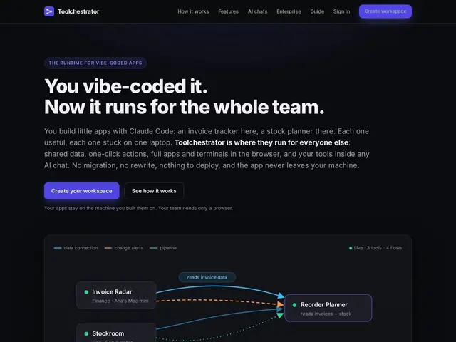 Preview of Toolchestrator