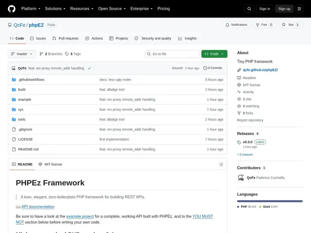 Preview of phpEZ