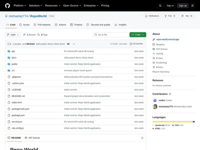 Preview of RepoWorld