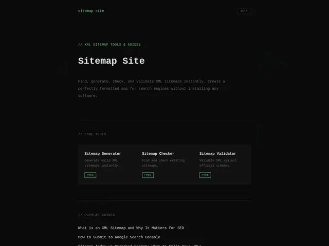 Preview of Sitemap.site