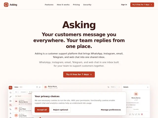 Preview of Asking