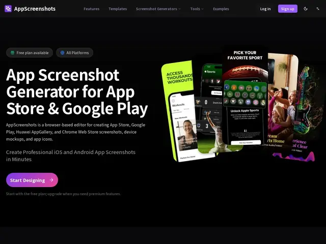 Preview of AppScreenshots