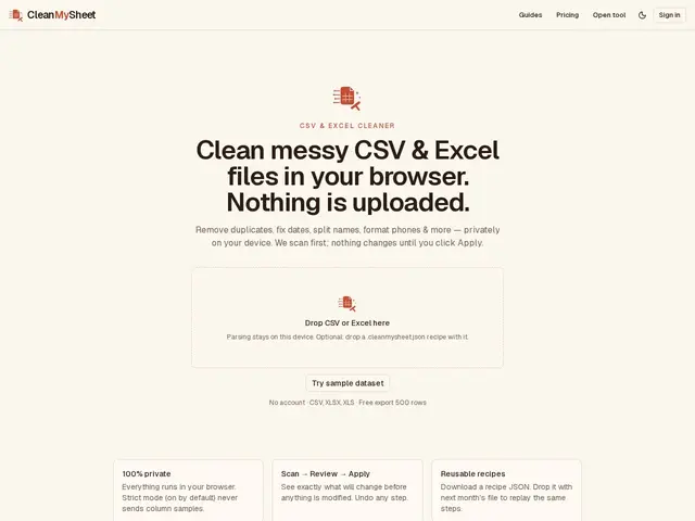 Preview of Clean My Sheet