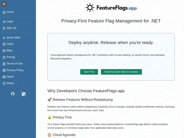 Preview of FeatureFlags.app
