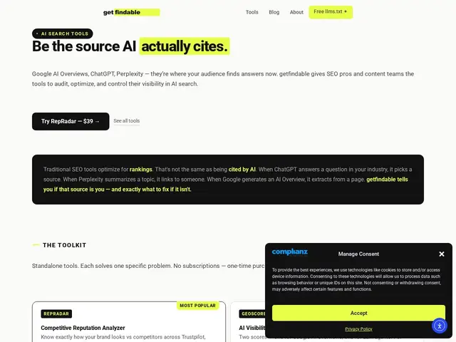 Preview of getfindable