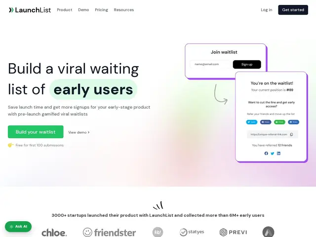 Preview of LaunchList