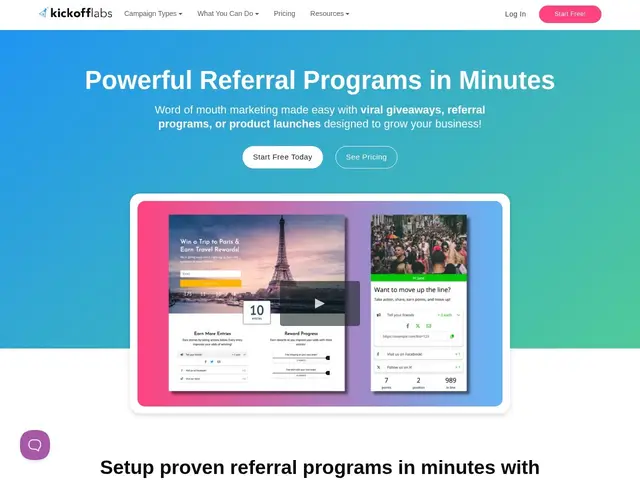 Preview of KickoffLabs