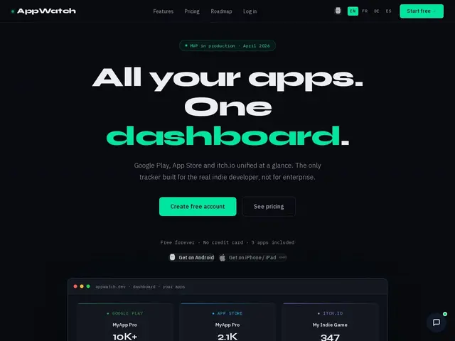 Preview of AppWatch