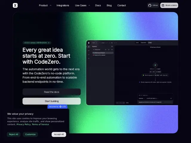 Preview of CodeZero