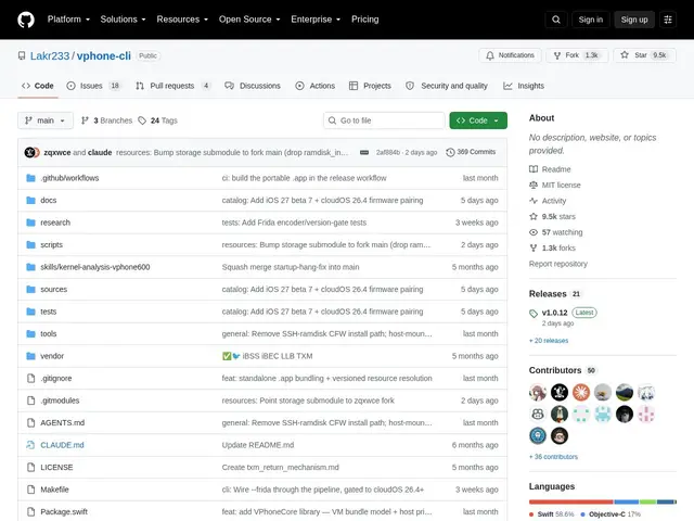 Preview of vphone-cli