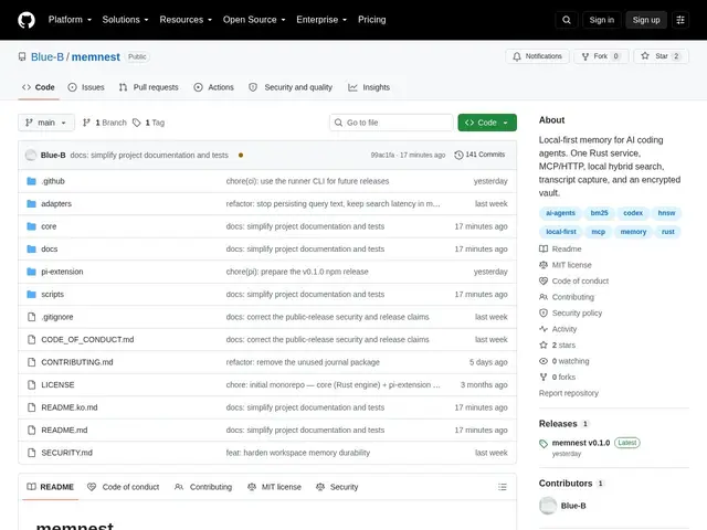 Preview of Memnest