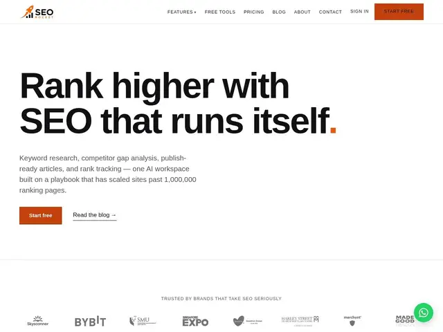 Preview of SEO Rocket