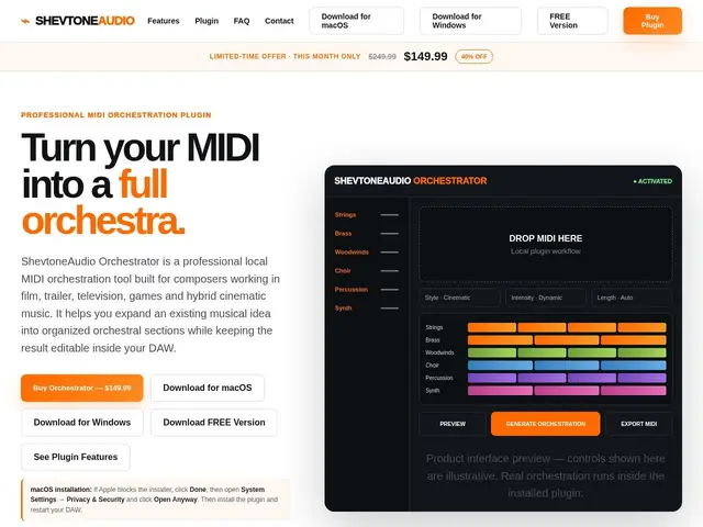 Preview of ShevtoneAudio Orchestrator