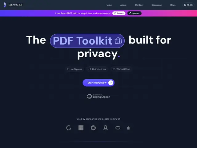 Preview of BentoPDF