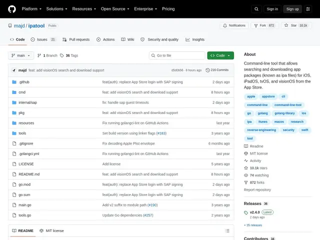 Preview of ipatool