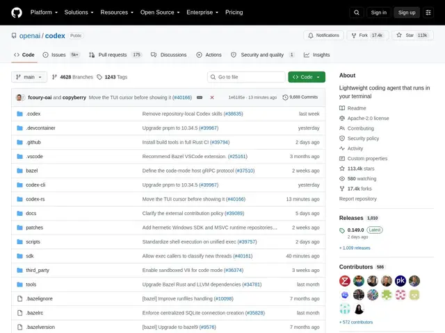 Preview of Codex