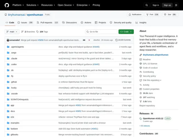 Preview of OpenHuman