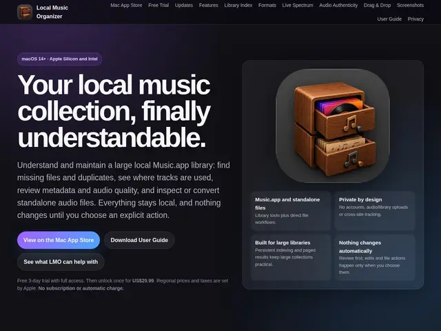 Preview of Local Music Organizer