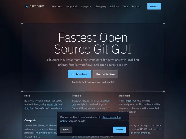 Preview of GitComet