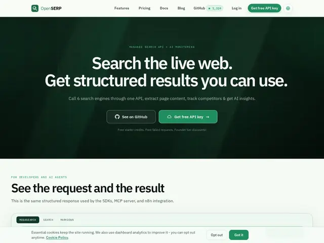 Preview of OpenSERP