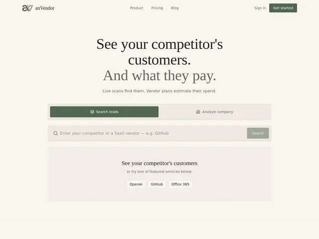 Preview of anVendor