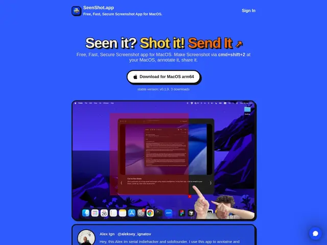Preview of SeenShot
