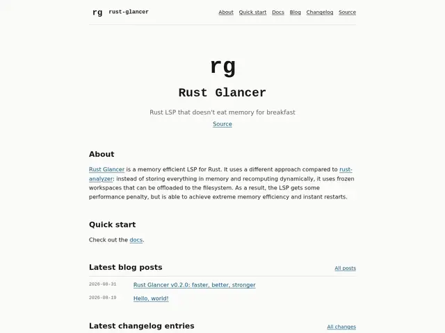 Preview of Rust Glancer