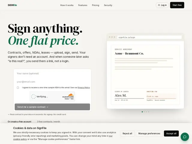 Preview of SignFile