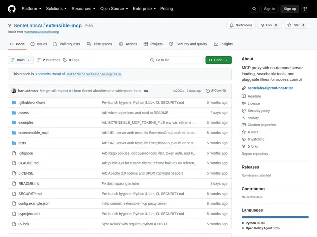 Preview of extensible-mcp