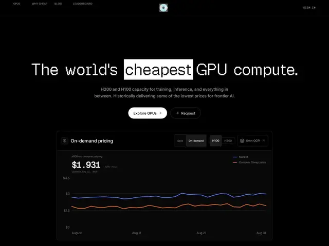 Preview of Compute.cheap