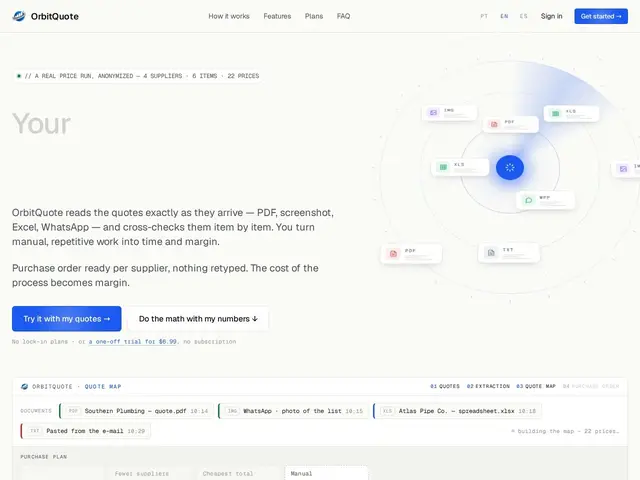 Preview of OrbitQuote