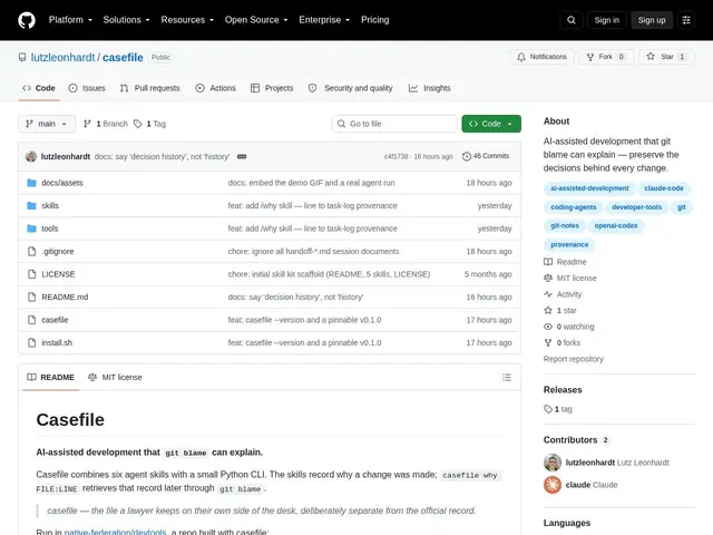 Preview of Casefile