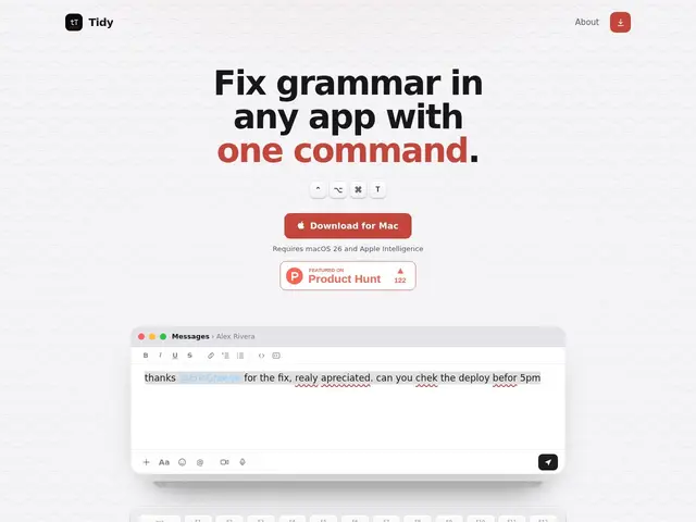 Preview of Tidy