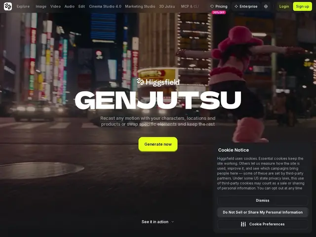 Preview of Higgsfield Genjutsu