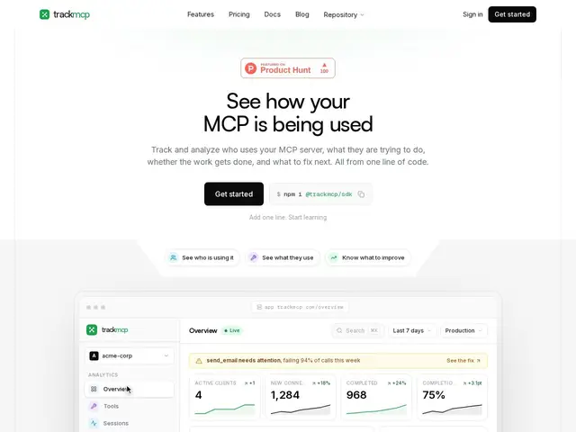 Preview of TrackMCP