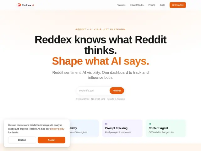 Preview of Reddex.AI