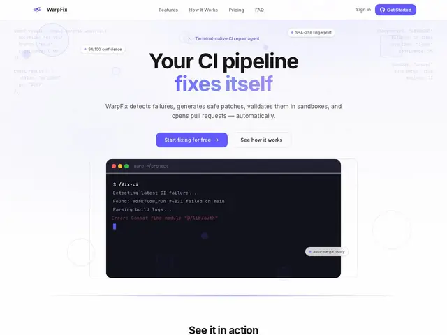 Preview of WarpFix