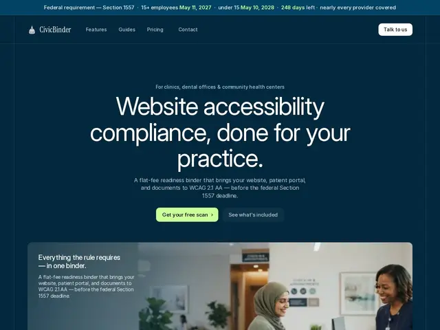 Preview of CivicBinder Health