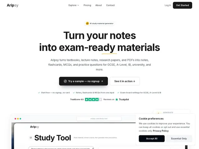 Preview of Aripsy
