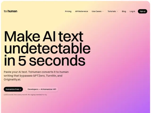 Preview of ToHuman