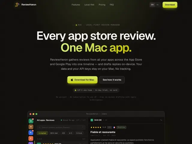Preview of ReviewHeron